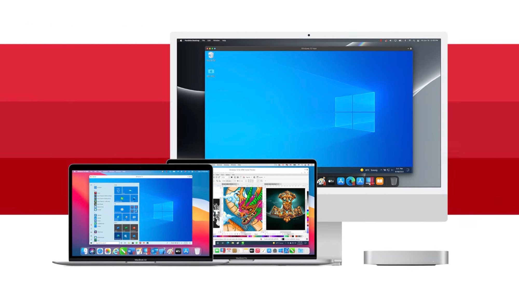 parallels for mac performance windows 10